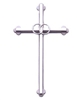 6inch Silver Wedding Wall Cross with Ring GS46053
