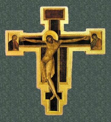 Cimabue Florentine Crucifix, 22 1/2"