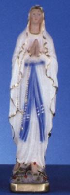 12" Italian Plaster Catholic Statue -- Our Lady of Lourdes