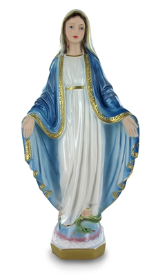 Our Lady of Grace 12" Italian  Chalk Pearlized Statue