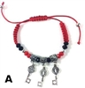 Red Cord Saint Benedict with Charms Bracelet
