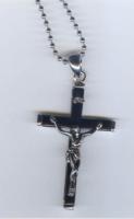 24" Ball Chain Crucifix