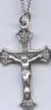 Gold or Silver Crucifix 18'' Chain 