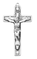 2.5 cm Sterling Silver Crucifix 18'' chain