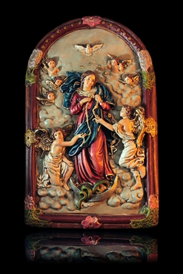 Our Lady Untier of Knots 11" Wall Plaque