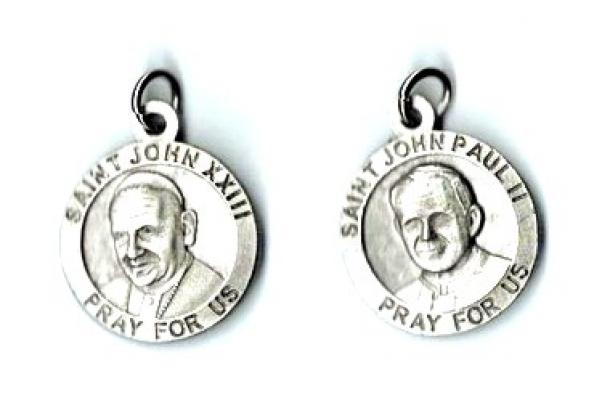  Dual  Medal of St. Pope John Paul II and St. Pope John XXIII