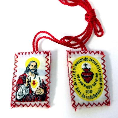 Sacred Heart of Jesus Red Scapular MS704SH