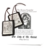 100% WOOL BROWN SCAPULAR with PAMPHLET PL877