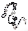 Saint Benedict Black Bead Rosary