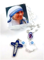Mother Teresa Rosary with Special Crucifix and Center