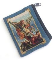 Saint Michael Cloth Rosary Pouch 25-500-MK