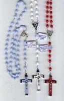 18" Plastic Bead Rosaries - Assorted Colors