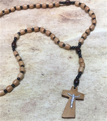 Beaded Bead Cord Rosary