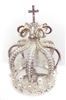 Small Rhinestone Pearl Silver Crown For Statue