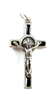 1.5" Black Enamel St. Benedict Crucifix