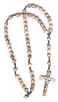 Necklace  Rosary--Olive Wood Beads