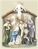 Full-Color Hand Painted Nativity Plaque SR-75851-C