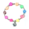 Flower Bracelet with Angel Charm Z-BLT ANG