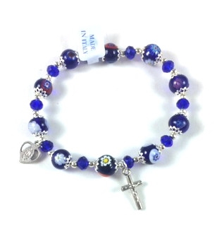 Murano Glass Bead Rosary Bracelet ZBLTMOSA