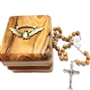 Confirmation Olive Wood Boxed Rosary