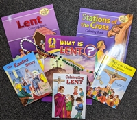 Childrens Lent & Easter Set with Mission Rosary Combo