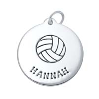 SE Large Circle Charm - Volleyball