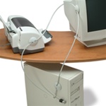 Laptop, desktop and monitor security cables and locks