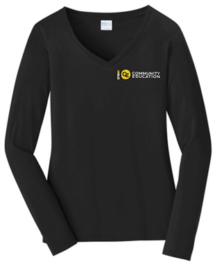 Fan Favorite Ladies Long Sleeve V-Neck