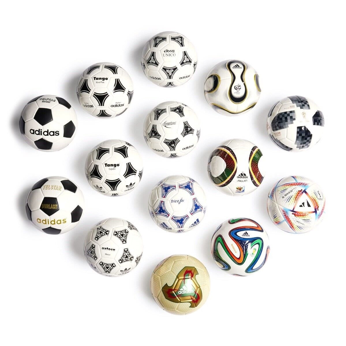 adidas World Cup Mini Ball Collection 1970-2022 | Soccerchili.com