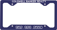 Coldwell License Plate Frame