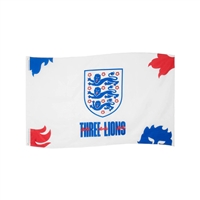 England Three Lions Team Flag 5x3