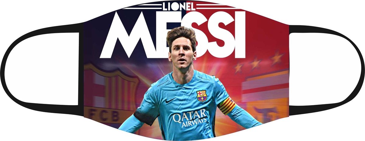 Kids Messi 2-3 Ply Face Mask | Soccerchili.com