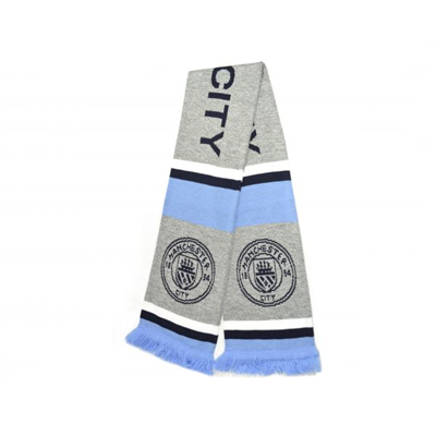 Manchester City FC Grey Marl Scarf