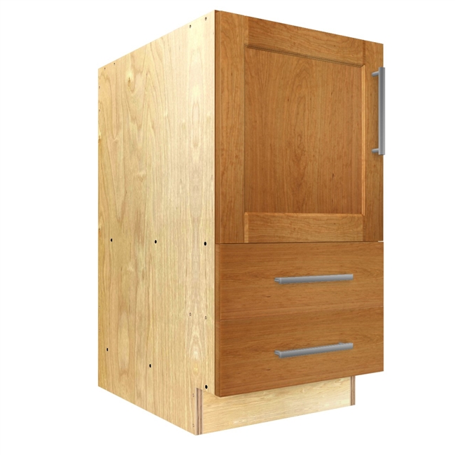 1 door and 2 bottom drawers base cabinet