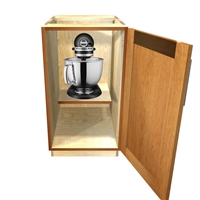 1 door base cabinet with heavy duty mixer lift (*mixer not included)