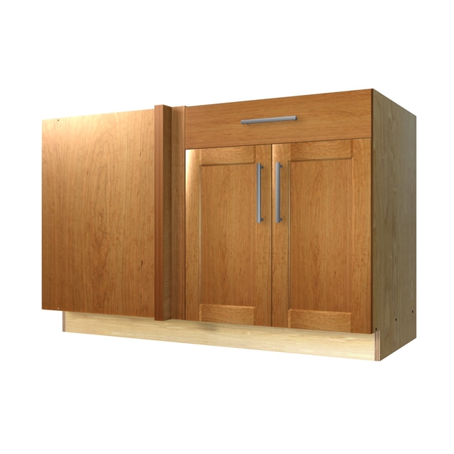 2 door 1 drawer blind corner base cabinet (LEFT side hinged with integrated filler)