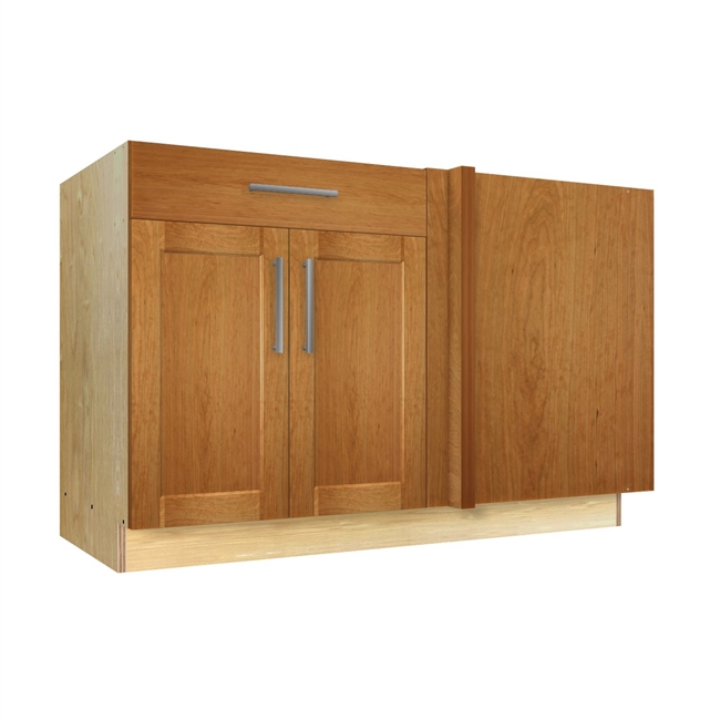 2 door 1 drawer blind corner base cabinet (RIGHT side hinged with integrated filler)