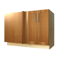 2 door blind corner base cabinet (LEFT side hinged with integrated filler)