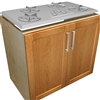 2 door COOKTOP base cabinet (*cooktop not included)