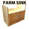 2 door farm sink base cabinet (*sink not included)