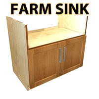 2 door farm sink base cabinet (*sink not included)