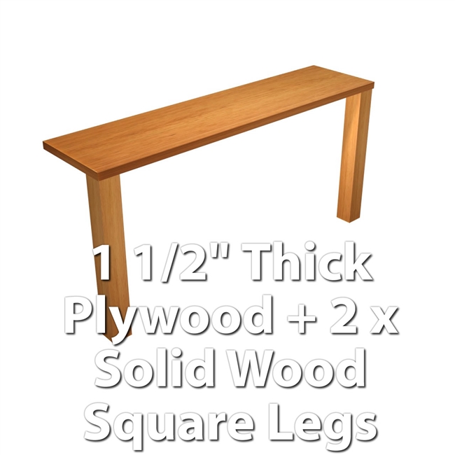 Island Support THICK + 2 X SQUARE LEGS (4")