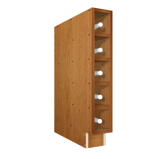 Wine Cubby base cabinet with FIXED shelves (interior will the match wood type and finish chosen for the face of the cabinet)
