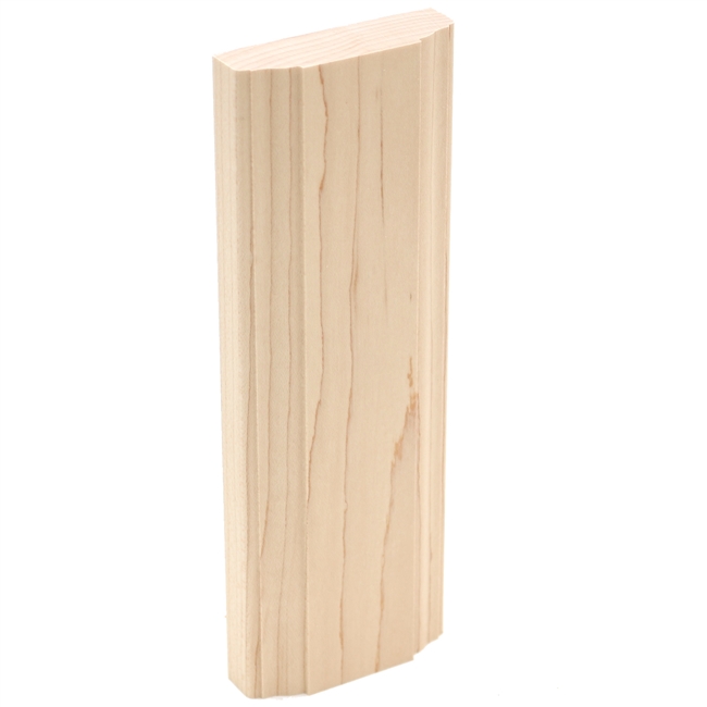 WOOD SAMPLE- maple hard white (CLEARCOAT)