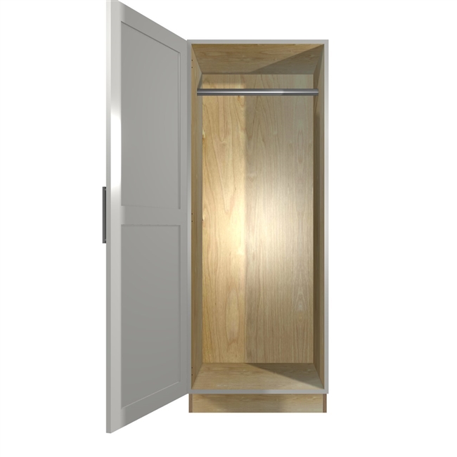 1 door WARDROBE closet tall cabinet (closet rod behind door)