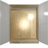 2 door WARDROBE closet tall cabinet (closet rod behind doors)