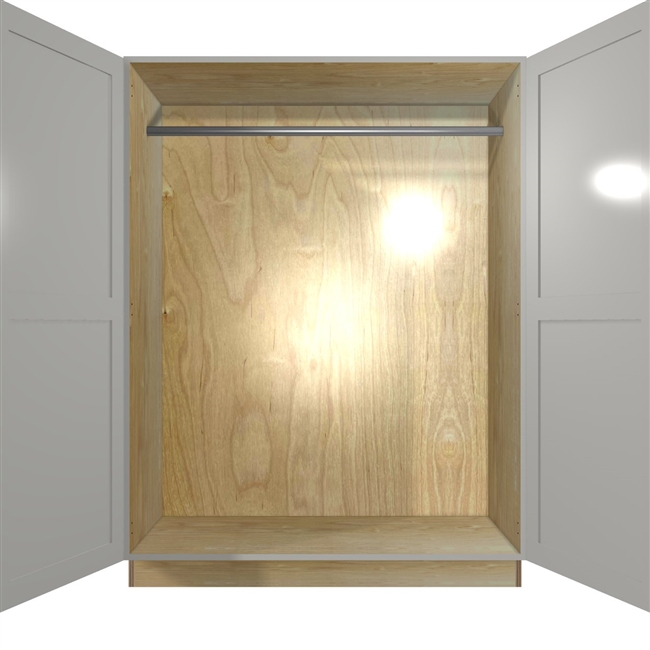 2 door WARDROBE closet tall cabinet (closet rod behind doors)