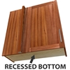 1 door blind corner wall cabinet (LEFT side hinged with integrated filler) with recessed bottom
