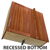 1 door blind corner wall cabinet (RIGHT side hinged with integrated filler) with recessed bottom