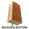 1 door wall cabinet with recessed bottom to conceal under cabinet lighting behind the doors